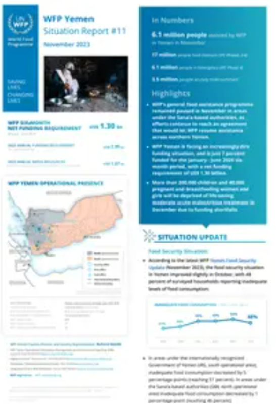 WFP Yemen Situation Report #11