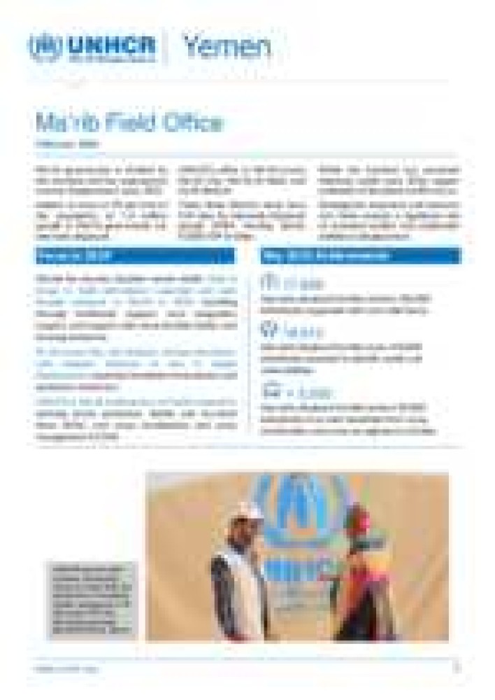 Yemen : Marib Field Office site profile, February 2024