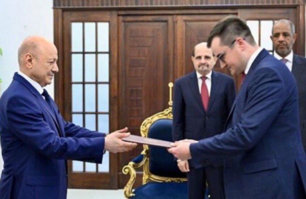 Yemen’s PLC President Receives Credentials of Russian Ambassador