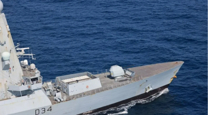 Red Sea Crisis : UK navy ship HMS Diamond shoots down Yemen's Houthi drone