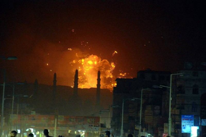 A Large-Scale Military Escalation in Yemen .. US Airstrikes Hit Sana'a, Hodeidah, and Marib