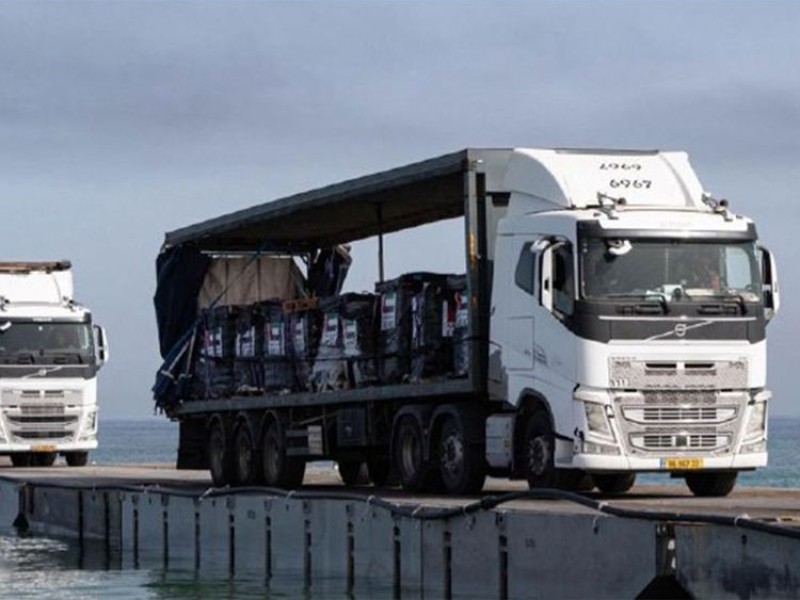 UAE aid shipment reaches Gaza in cooperation with the United States Agency for International Development