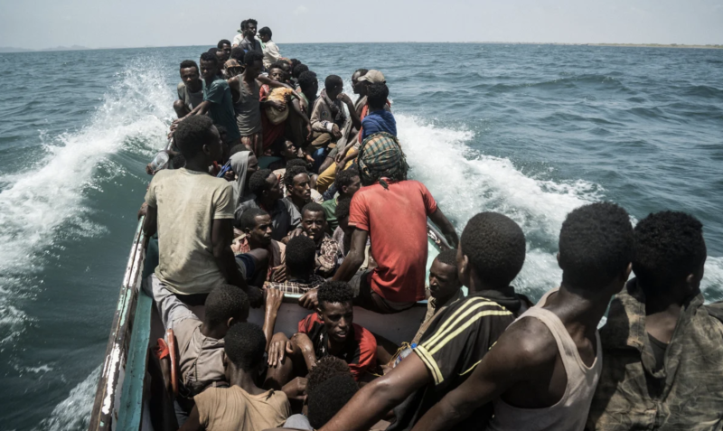 Over 300 Undocumented African Migrants Arrive on Shabwa Coast in Yemen
